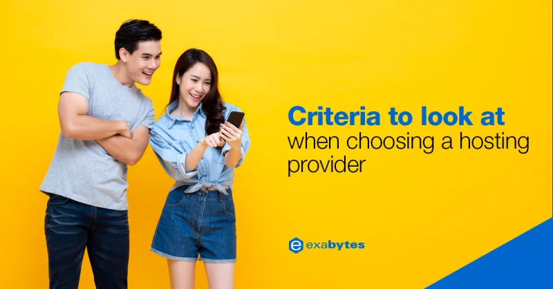 Criteria to Look at When Choosing a Hosting Provider